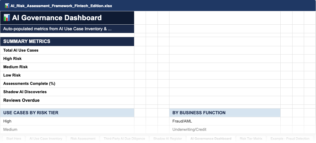 AI Risk Assessment Template & Guide — sample screenshot